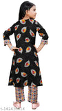 Unique Embroidery Designer Girls Cotton Kurta set, contemporary Indian kid clothing by Nivudi