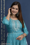 Rayon three-quarter sleeve woman's kurta with zari woven pattern, S-XXXL sizes available