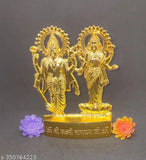 Golden HaridwarDivine Lakshmi Narayan God Idol, intricately detailed at 11 cm height