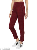 Checked Lycra women's jeggings (N), fashionable latest style, size 28-32 from India