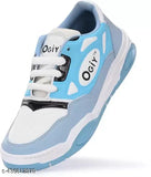 Blue and white shoe with 'Olgi' logo, designed for boys