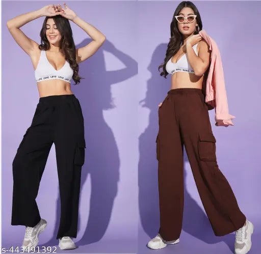 Black pants, white tank top