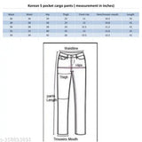 Korean 5-pocket cargo pants, black