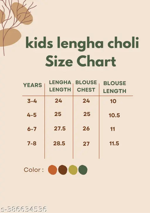 Rayon embroidered lehenga-choli in georgette fabric, perfect for ethnic parties and weddings. Beautiful, trending designer dress for kids aged 3-8 years." (106 characters)