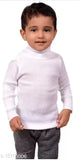 White wool striped sweater for boys, long sleeves, 0-12 months size pack