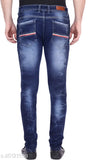 Dark blue denim slim fit jeans for men by Bestloo, ideal for everyday wear