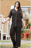 Premium printed cotton nightsuit for women and girls, three-quarter sleeves, vibrant design, versatile for all seasons