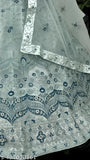 Embroidered net lehenga-choli set with dupatta, free size, best for regular occasions. Indian designer wedding wear