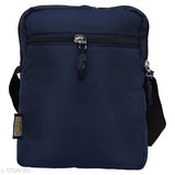 Blue casual slingbag, adjustable shoulder strap, zip closure