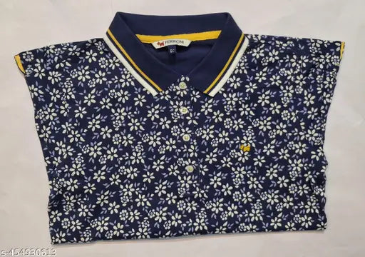 Ferroni Girls Collar T shirt