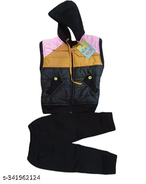 Baby Boys Casual Sweatshirt Pant (Black)