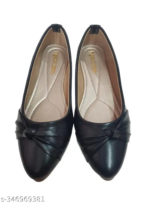 Patent leather slip-on ballerinas, BasicSteps Women Belleis in solid color, comfortable for casual wear, made in India