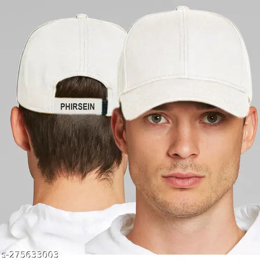 Maroon cotton baseball cap with adjustable strap, designer branding