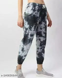 Multi-dyed track pants, women's active wear, gym leggings