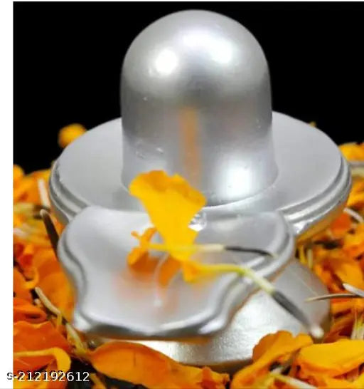 Mercury Shivling, 24gm metal Shiva Linga for puja, 2cm x 3cm x 3cm, Indian origin
