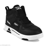 Black BUMRAH 1 BK mid-top sneakers with white outsole and laces