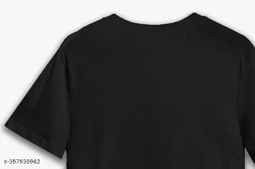 Comfy latest men's polyester t-shirt, short sleeves, printed design, size M (India)