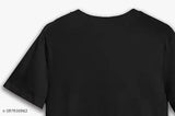 Comfy latest men's polyester t-shirt, short sleeves, printed design, size M (India)
