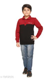 Hypknot Boys Stylish cotton Collared Sweatshirt