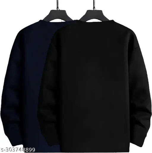 Pretty Ravishing men's cotton blend long sleeved t-shirts, printed pattern on display