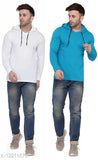 Multicolor cotton blend full sleeve t-shirt, vibrant solid pattern for men or women, fashionable attire on display