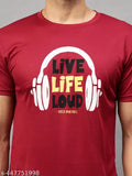 Urbane glamorous men's Dri-Fit printed active T-shirt combo (3 pcs) - moisture-wicking polyester, short sleeves, vibrant prints in various sizes