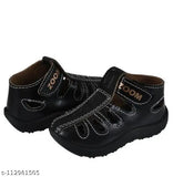 Belgium Beauty Kids Unisex-Child Brown Comfort Shoes For 6 month to 5 years baby Outdoor Sandal (Black Colour)