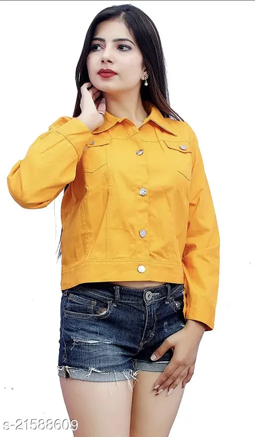 Denim self-design net jacket for women, trendy stylish long sleeves, urban waistcoat from India (size S/36in, L/38in, XL/40in)