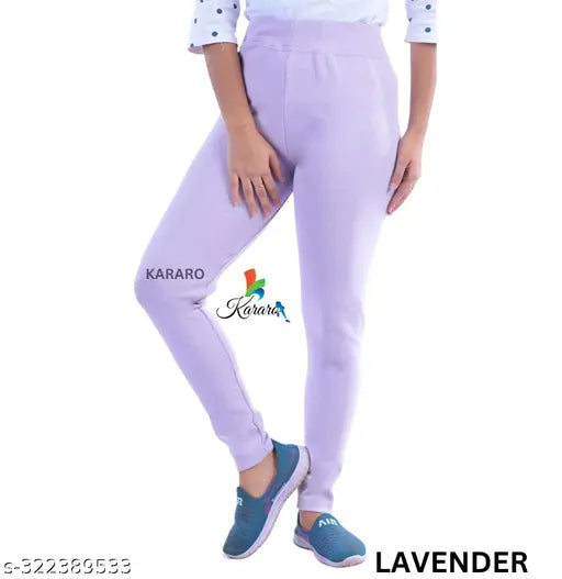 Cotton blend jeggings pack of 5, solid and comfortable women's jeans for stylish everyday wear. Made from recycled hosiery cotton waste blended with polyester (OE fabric). Free size available. Indian origin