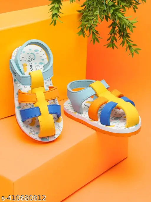 Multicolor boys' sandals with velcro straps, premium design by ONYC