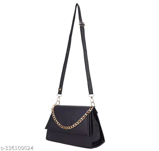 Women's navy sling purse with zip closure and multiple pockets