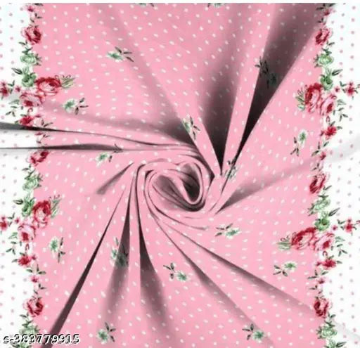 Pure cotton floral double bed sheets pack of 1 with 2 pillow covers, ideal for summer adult use