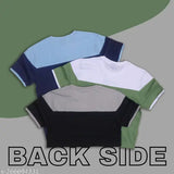 Summer Special men's cotton blend round neck T-shirt, colorblocked design. Short sleeves, premium quality with smooth and soft fabric, bio-wash 190 GSM cotton single jersey. Size M (38in chest, 27in length), L (40in chest, 28in length), XL (42in chest, 29in length). Made in India