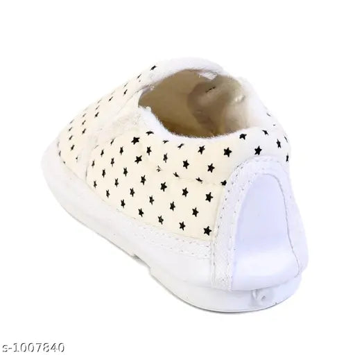 Synthetic leather slip-on printed net kids boots (10-12 months, 1, 1.5, 2, 2.5), made in India