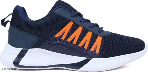 Bersache kids sneakers, navy blue canvas upper with black sole and laces
