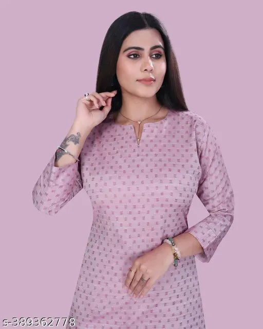 Vibrant cotton Western Woman Short Kurti & Palazzo combo pack in Pista color, ideal for Indian ethnic wear