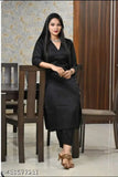 Rayon women's long kurta with palazzo set, V-NACK designer outfit for party wear