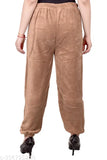 Brown velvet women's harem pants