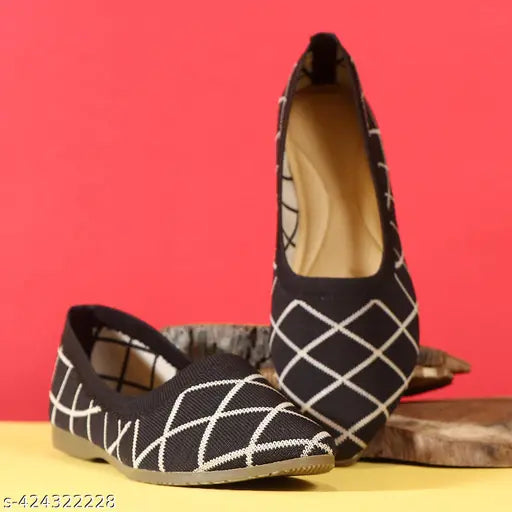 Canvas ballerina shoes with cushioned comfort for women, cruelty-free premium leather, elevate everyday style