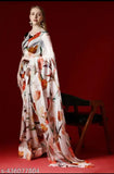 Floral pattern designer sari, silk material
