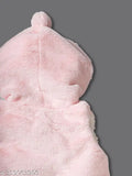 Baby Girls Bow Hooded Winter-Pink