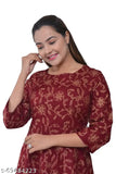 Women's rayon gold printed festival top, trendy and versatile for parties or weddings, three-quarter sleeve design on a Indian-made garment