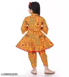 Moonlight Kids A-line cotton blend dhoti pants and kurtas set for girls, printed with trendy patterns, sizes 2-3 years to 8-9 years