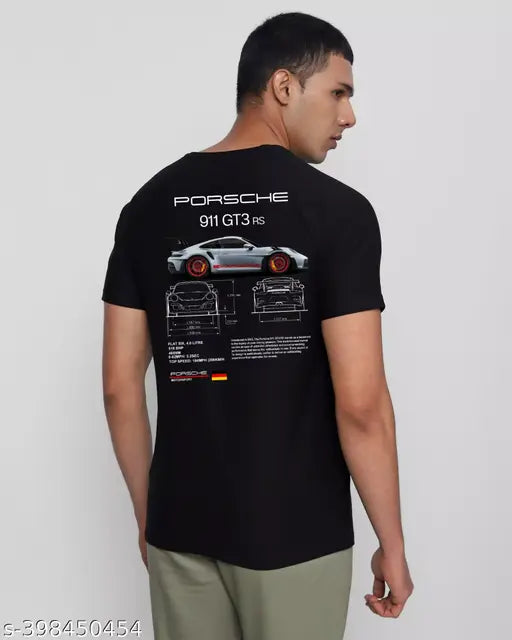 Porsche GT3 RS unisex premium cotton t-shirt, 100% cotton, printed design, short sleeves, proudly Indian