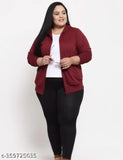 Stylish maroon fleece hoodie, XXL (bust 44in, length 25in), plus size for women