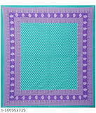 Pure cotton, printed double bedsheet with 2 pillow covers, vibrant ethnic motifs. Soft, breathable material for comfortable sleep and stylish bedding. Quality craftsmanship, machine washable, and versatile decor options. Handcrafted beauty, suitable for summer use, and inviting ambiance. Indian textile heritage and classic cotton designs