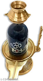 Black brass Shivaling statue for Hindu pooja, 7cm x 10cm x 5cm, divine decor for spiritual homes
