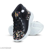 Mukanda Kids canvas casual shoe, printed net design for girls, size N from India