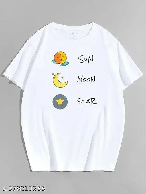 Printed graphic T-shirt, women's, oversized