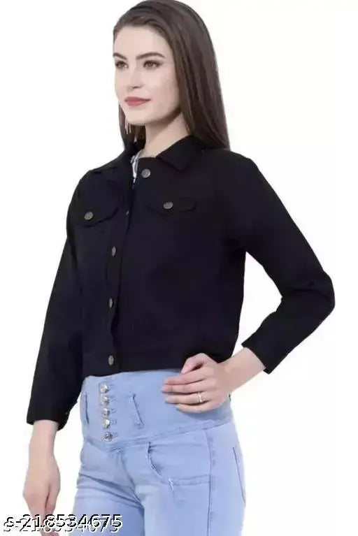 Solid color, cotton blend full sleeve jacket - ideal for everyday wear, Shree Shyam Collection